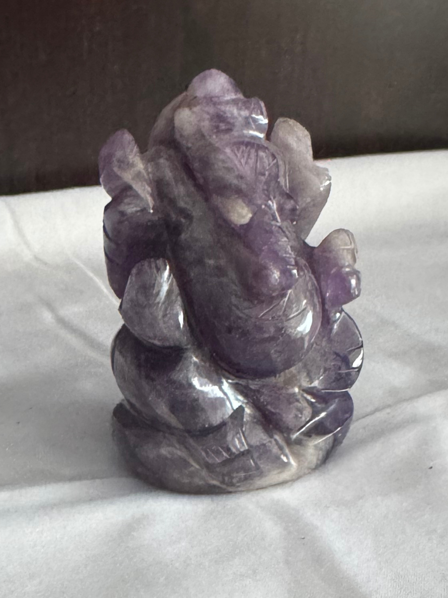Natural Amethyst Ganesh Ji (Murti)
