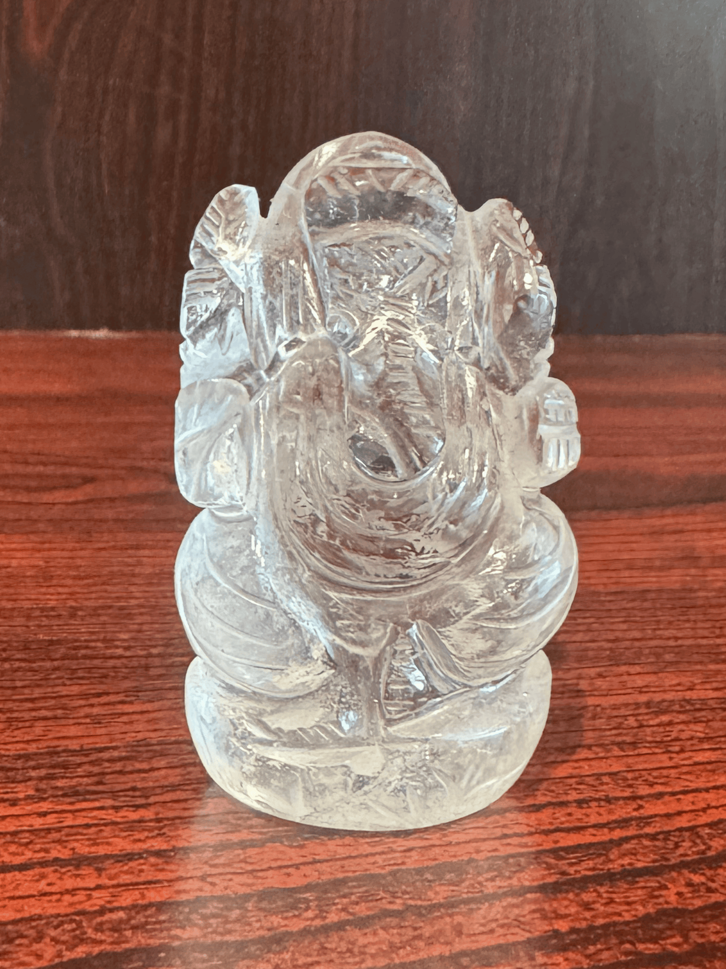 Natural Clear Quartz Ganesh Ji (Sphatik Ganesha) – 126.60 g