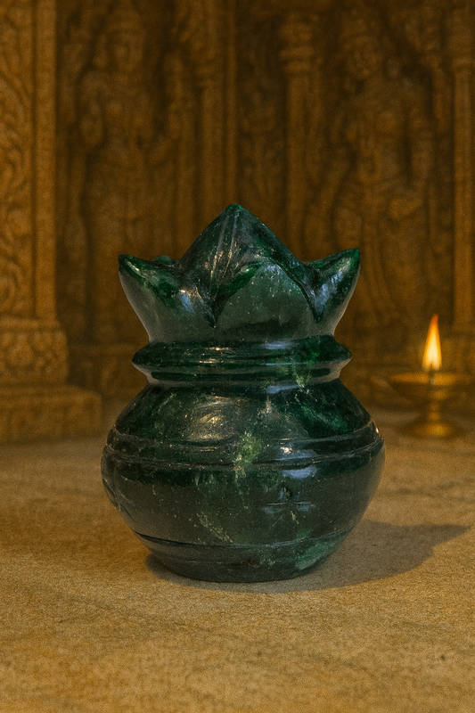 Natural Green Jade Kalash – 185.88 g