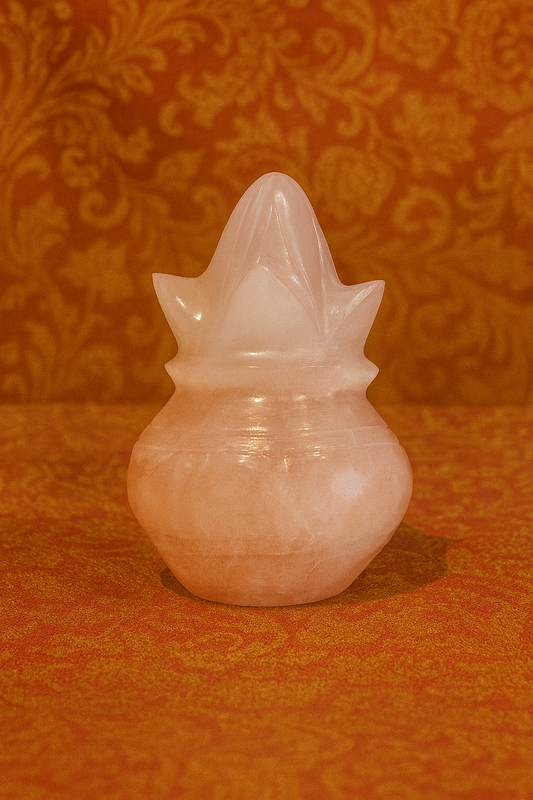 Natural Rose Quartz Kalash – 160.33 g