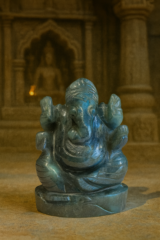 Natural Labradorite Ganesh Ji – 143.24 g