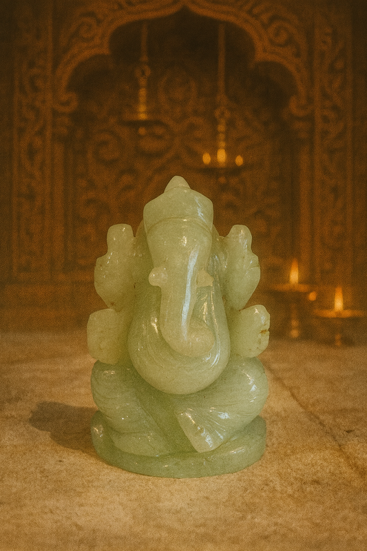 Natural Green Aventurine Ganesh Ji – 140.13 g