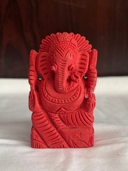 Coral Ganesh Ji (Red Coral) – 156.03 g