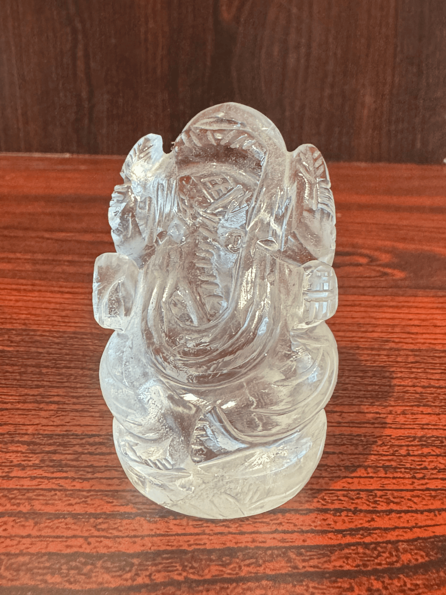 Natural Clear Quartz Ganesh Ji (Sphatik Ganesha) – 126.60 g