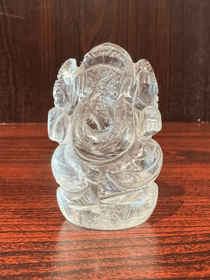Natural Clear Quartz Ganesh Ji (Sphatik Ganesha) – 126.60 g