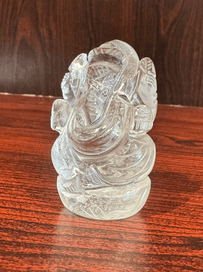 Natural Clear Quartz Ganesh Ji (Sphatik Ganesha) – 126.60 g