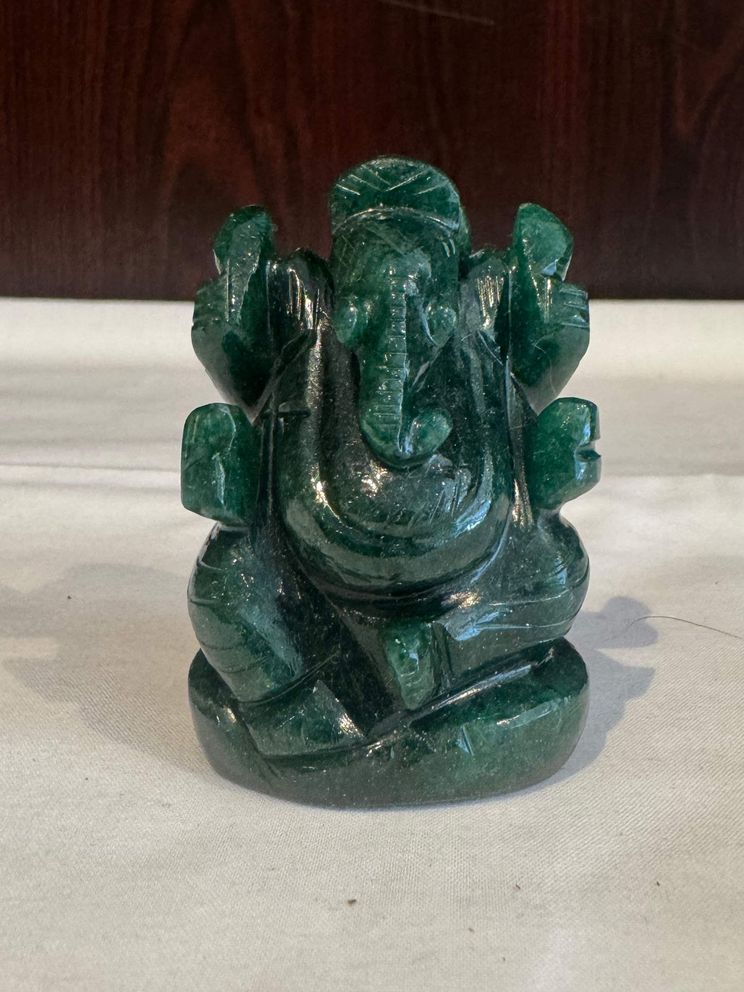 Natural Green Jade Ganesh Ji – Murti