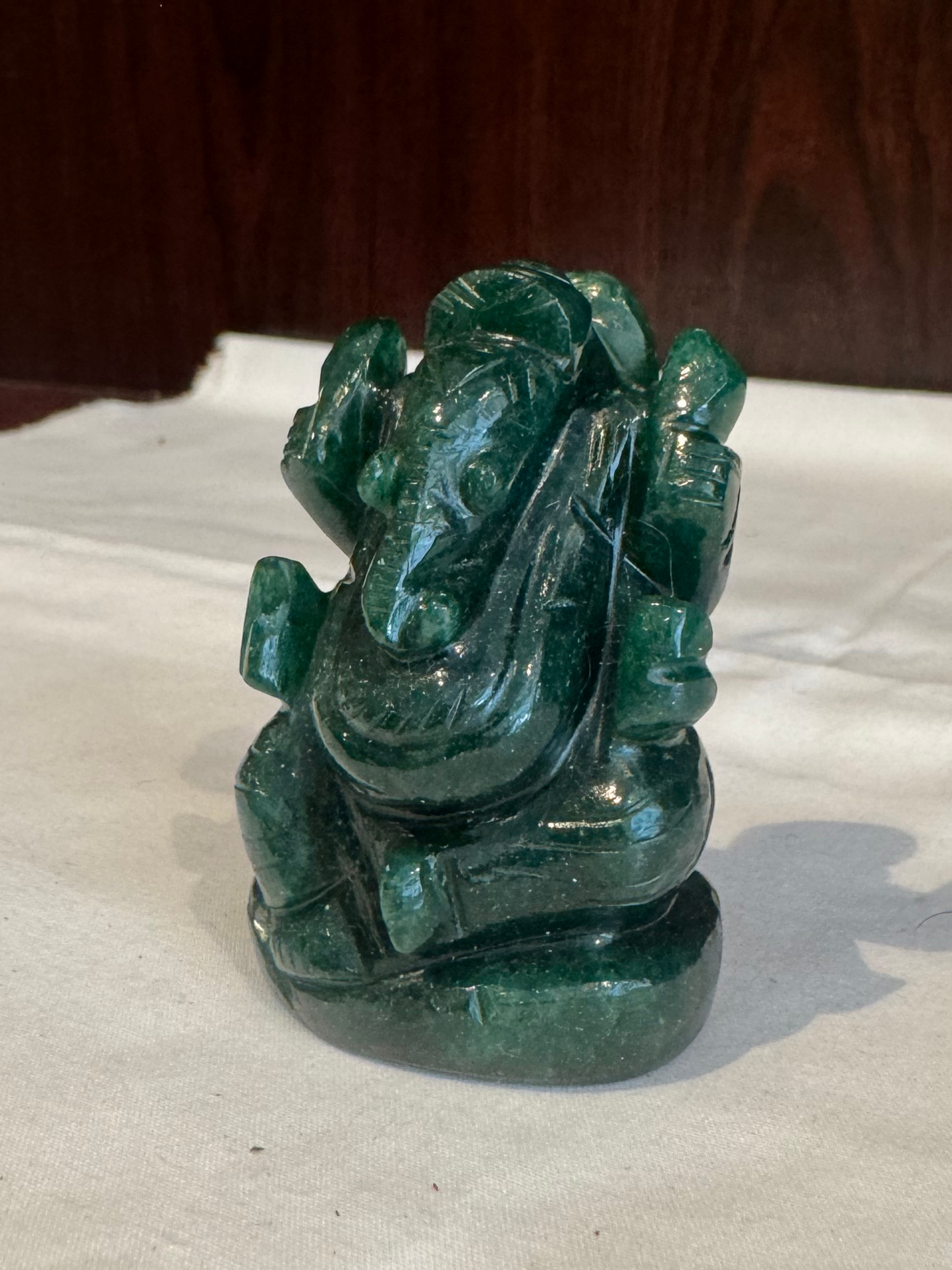 Natural Green Jade Ganesh Ji – Murti