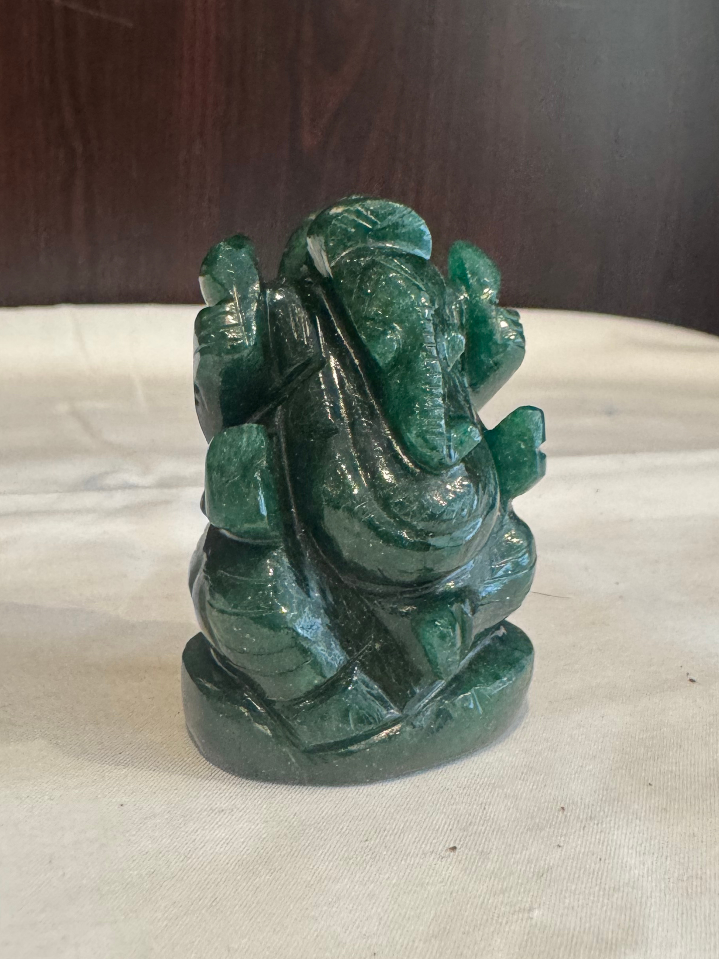 Natural Green Jade Ganesh Ji – Murti