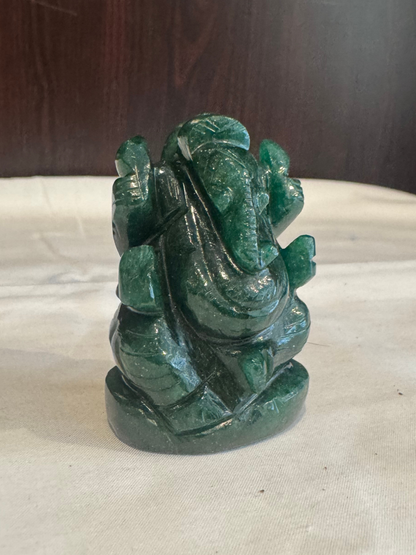 Natural Green Jade Ganesh Ji – Murti