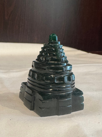 Natural Green Jade Shree Yantra