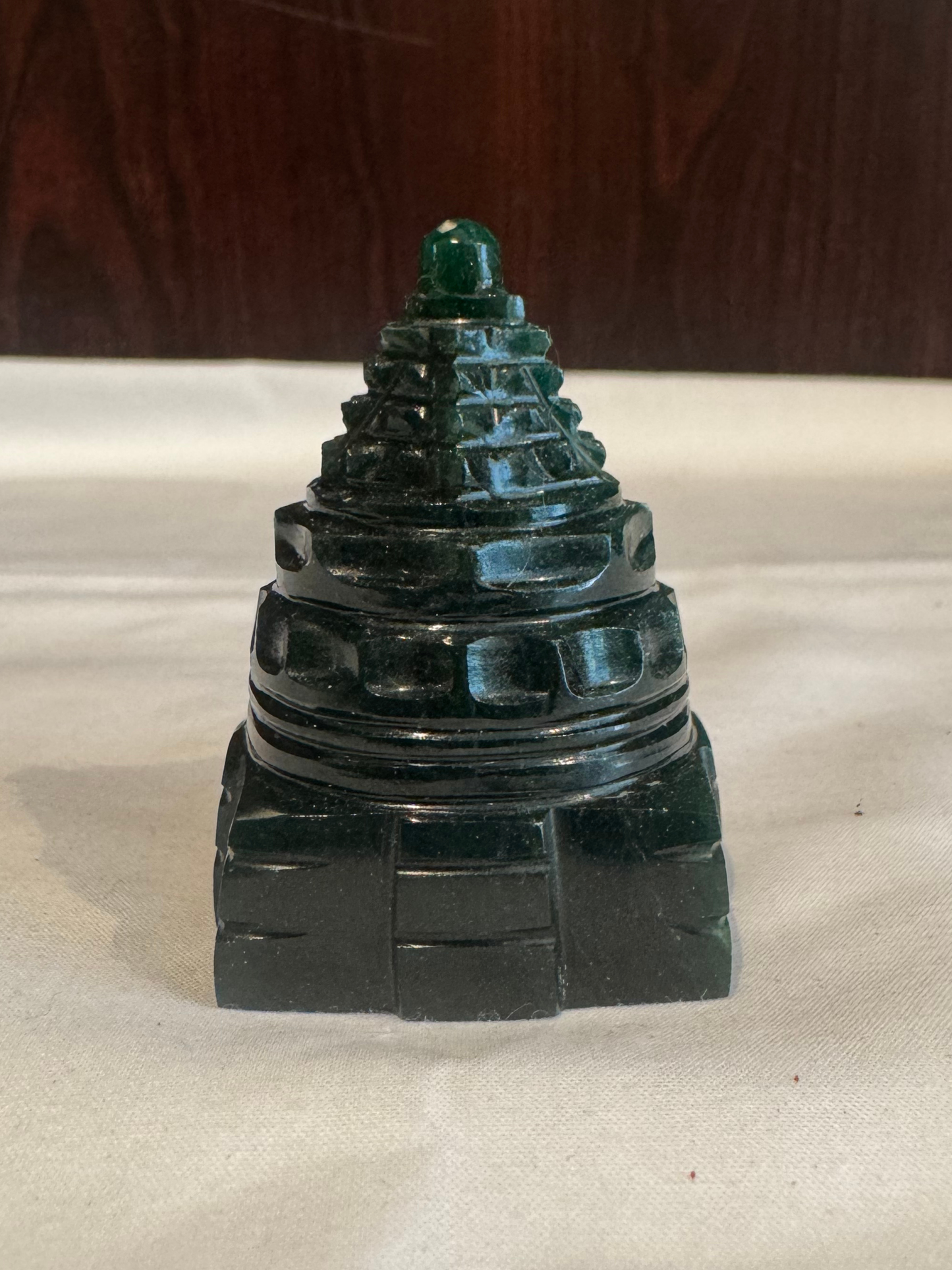 Natural Green Jade Shree Yantra