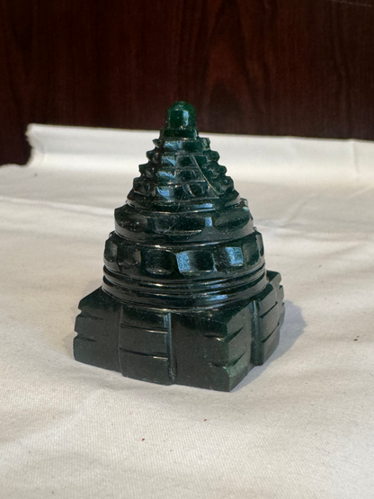 Natural Green Jade Shree Yantra
