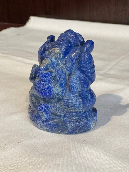 Natural Lapis Lazuli Ganesh Ji (Murti)