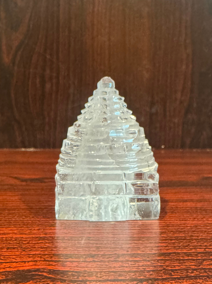 Natural Rock Crystal Shree Yantra – 135.20 g