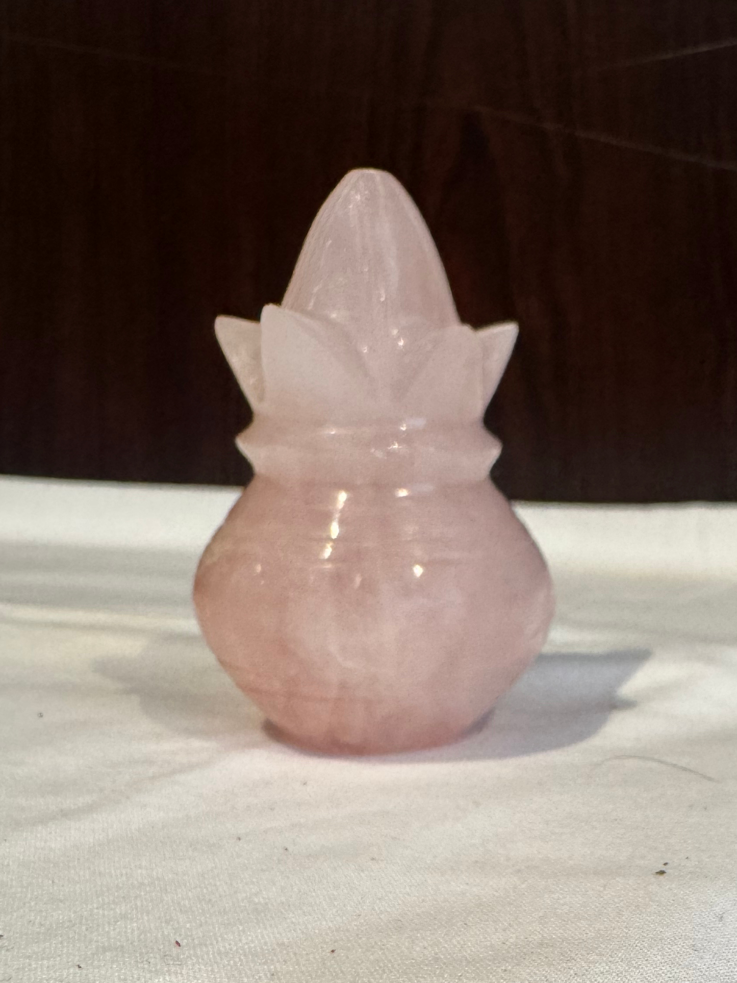 Natural Rose Quartz Kalash – 160.33 g