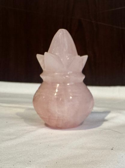 Natural Rose Quartz Kalash – 160.33 g