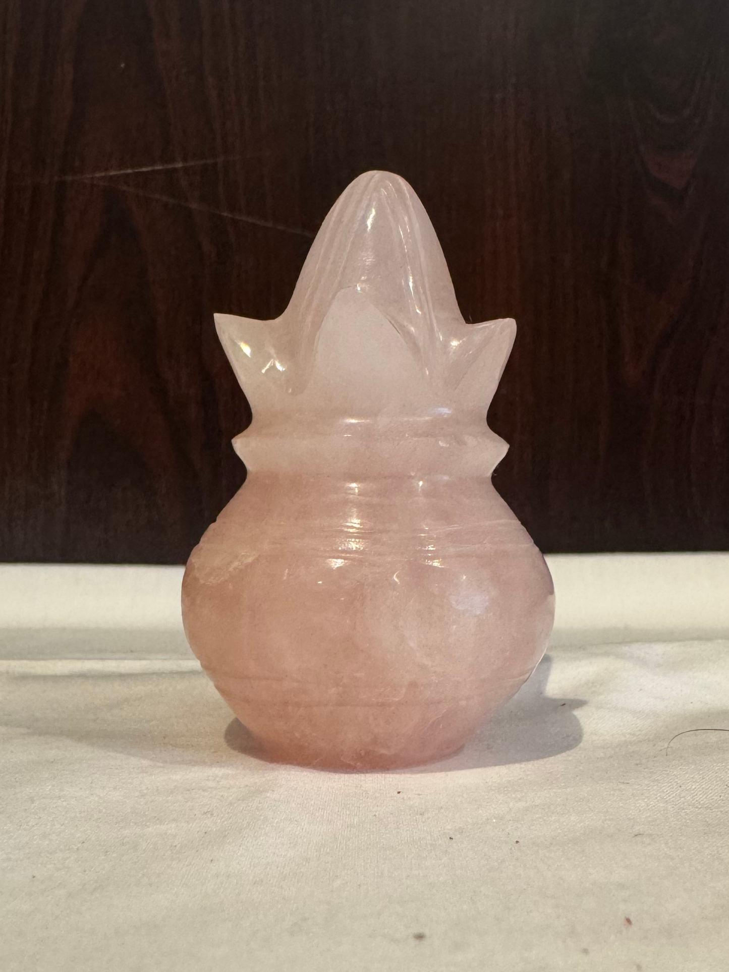 Natural Rose Quartz Kalash – 160.33 g