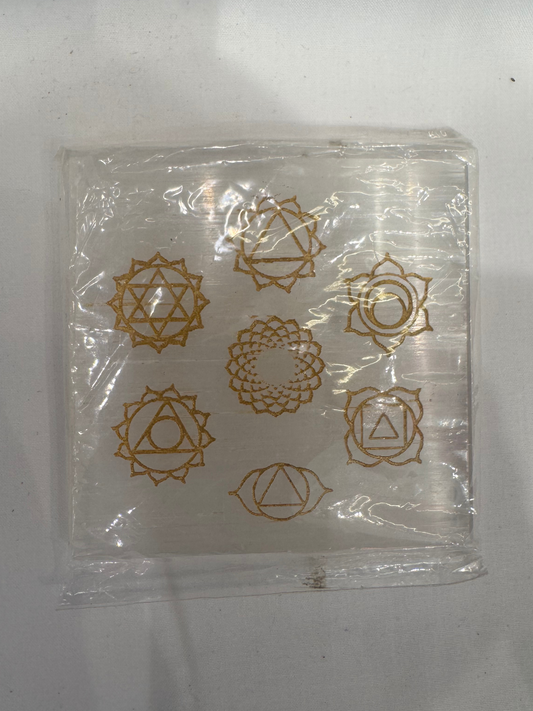 Natural Selenite Plate  (120.52 g)