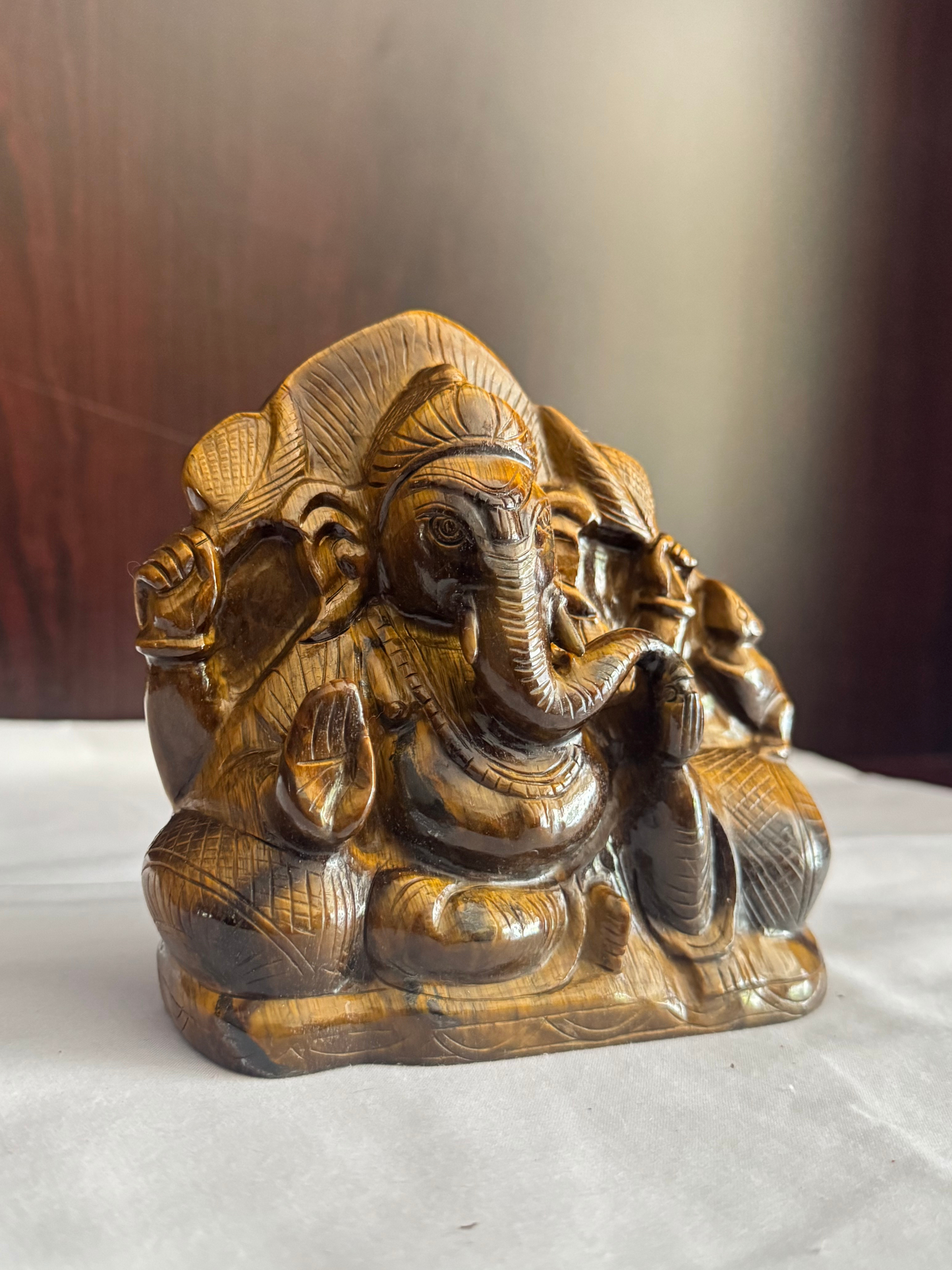Natural Tiger’s Eye Ganesh Ji – 1.90 kg