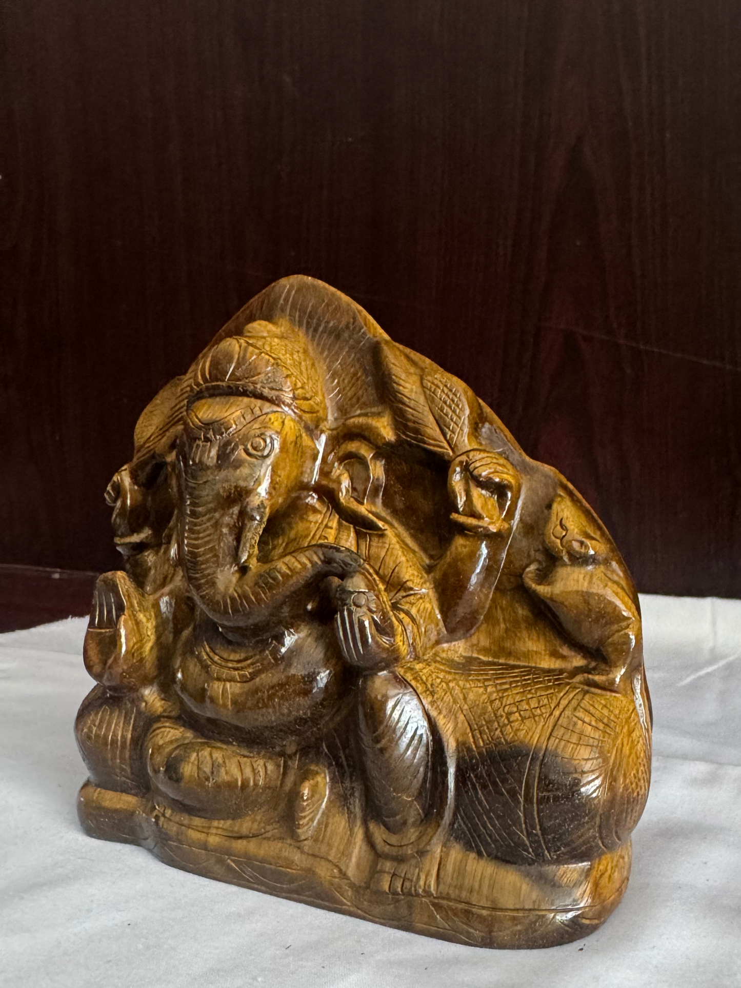 Natural Tiger’s Eye Ganesh Ji – 1.90 kg