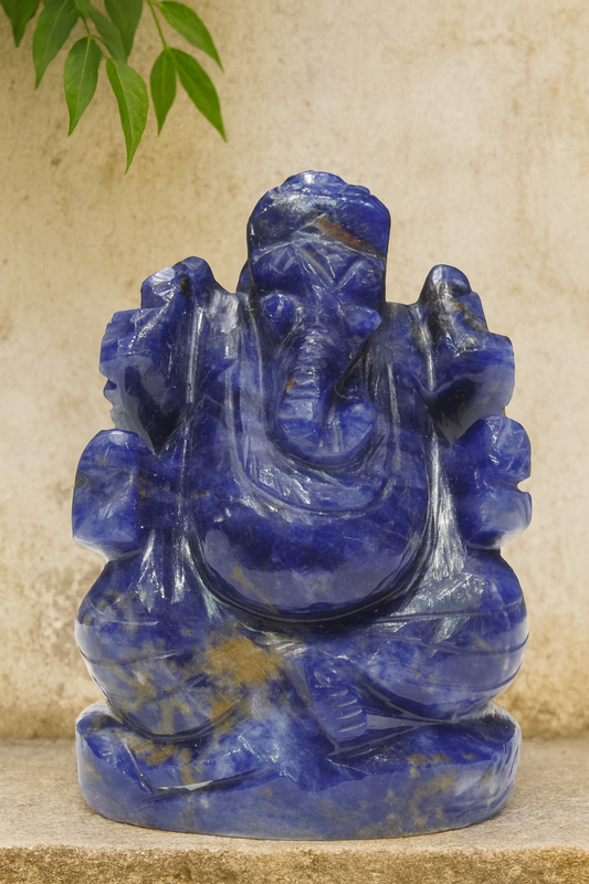 Natural Sodalite Ganesh Ji – 121.24 g